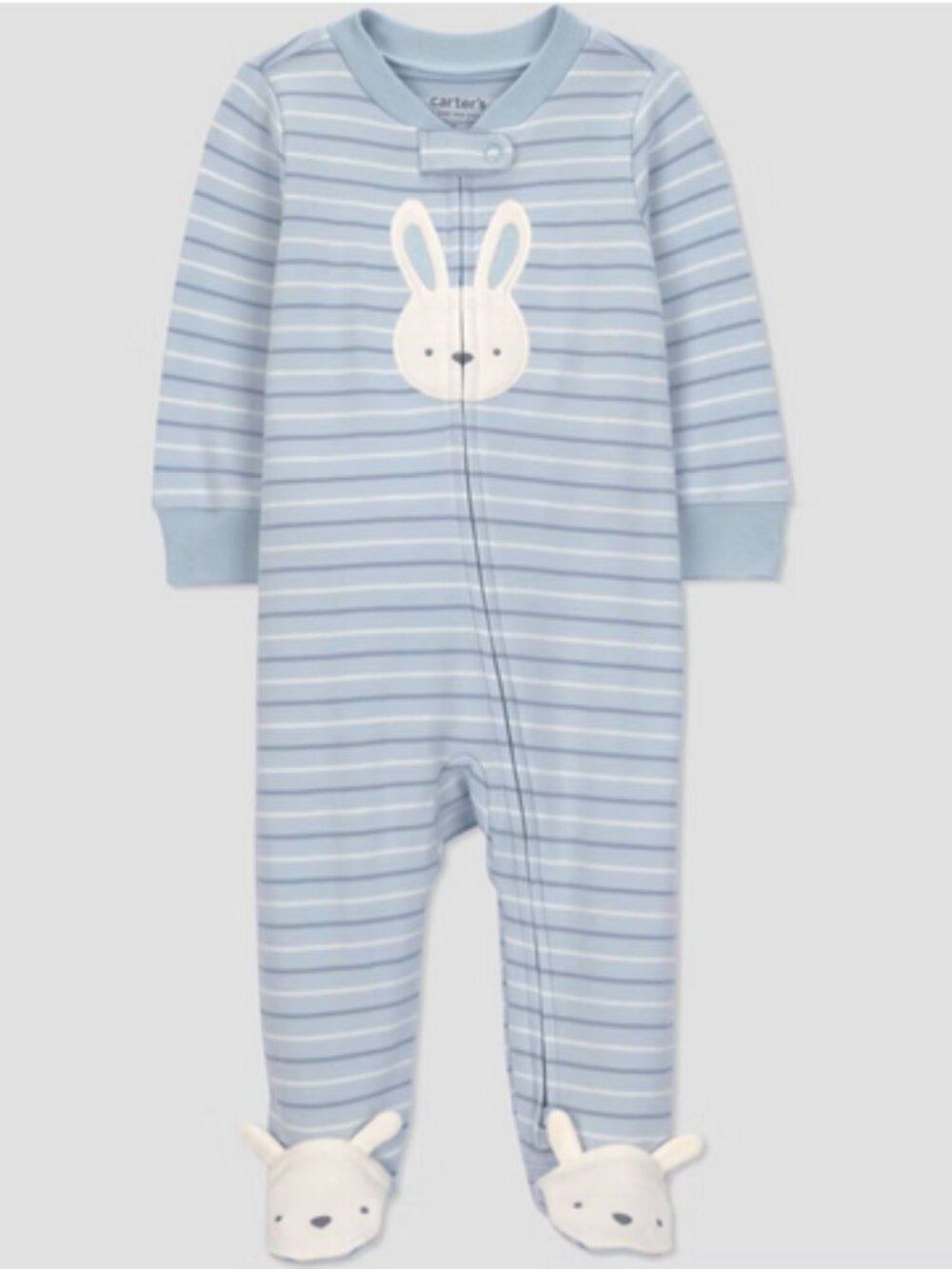 Carter's JOY Baby Boys' Easter Bunny Sleep N' Play Blue NWT